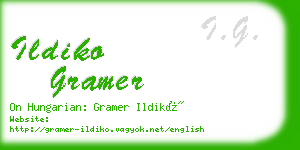 ildiko gramer business card